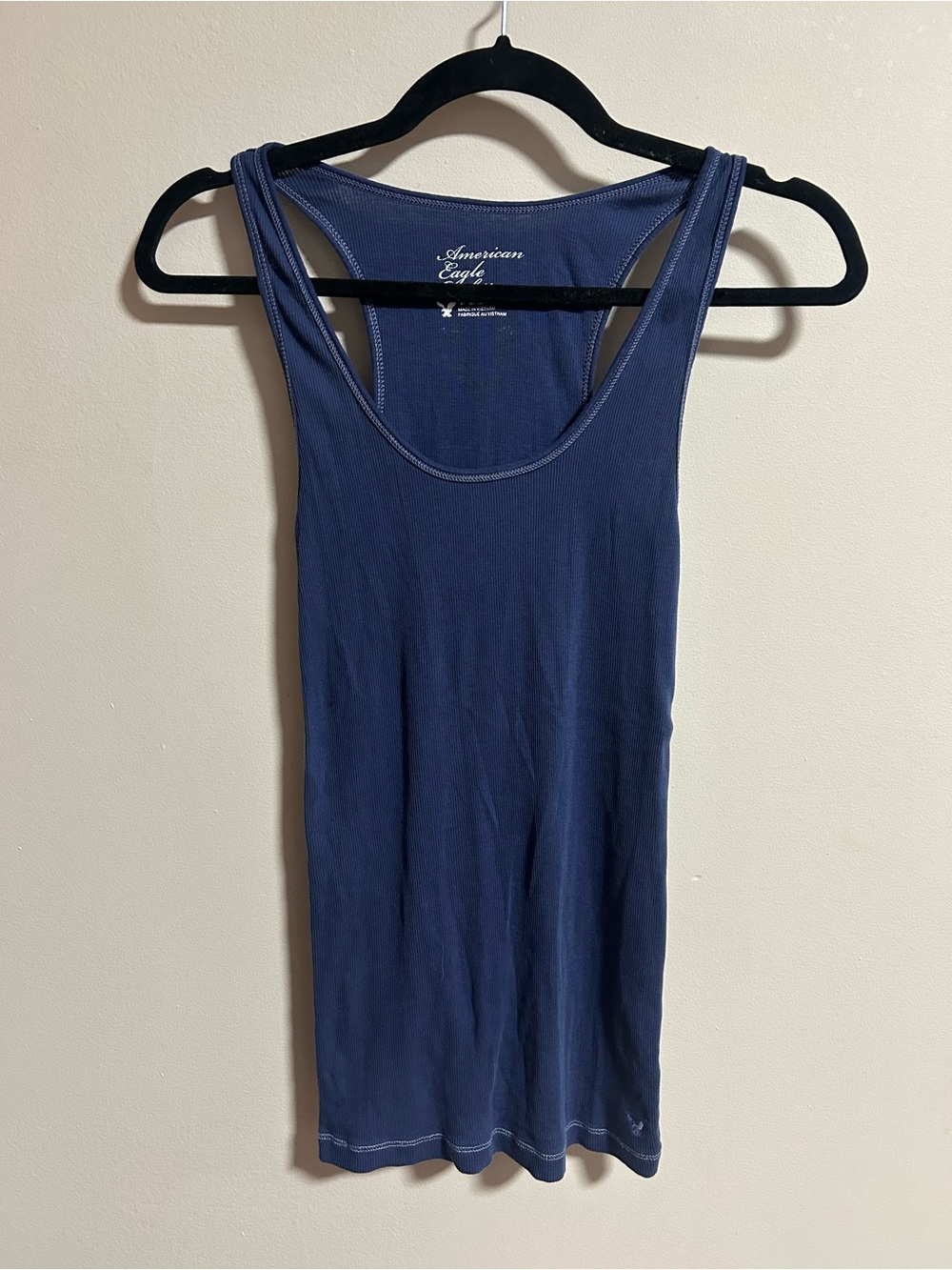 American Eagle Outfitters Navy Blue Racerback Tank Top